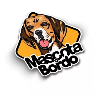 Sticker Letrero Adhesivo Auto Perro Mascota A Bordo Beagle