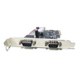 Placa Pci Express 2 Portas Serial Db9 9 Pinos Imediato