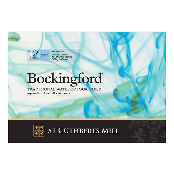 Block Papel Acuarela Bockingford A4 300grs Grano Fino