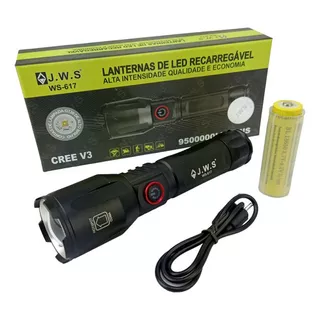 Lanterna Tática Led Laser V3 2.0 Qualidade Premium Jws Cor Da Lanterna Preto Cor Da Luz Branco