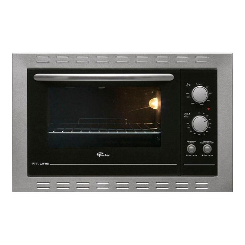 Forno de embutir elétrico Fischer Fit Line 44L inox 220V