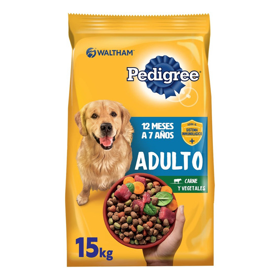 Pedigree Alimento Seco Perro Adulto Carne Y Vegetales 15kg