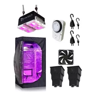 Kit Super Completo Indoor Carpa 60x60 + Led Growtech 200w