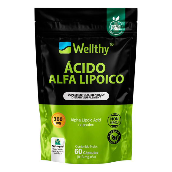Ácido Alfa Lipoico 300 Mg. 60 Cápsulas (origen Vegetal)