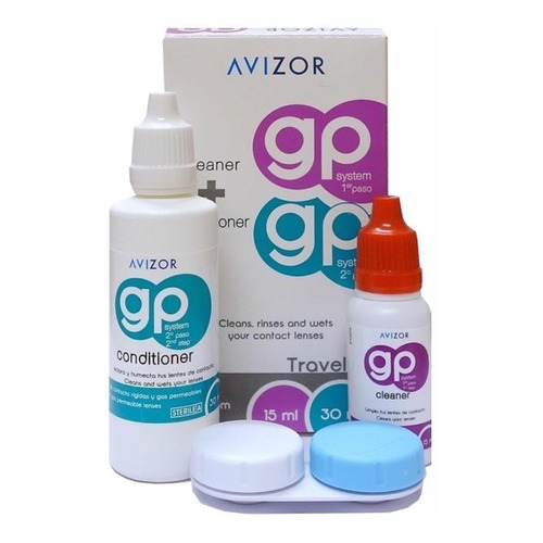 Kit Travel Avizor Gp Cleaner+conditioner Para Lentes Rígidos