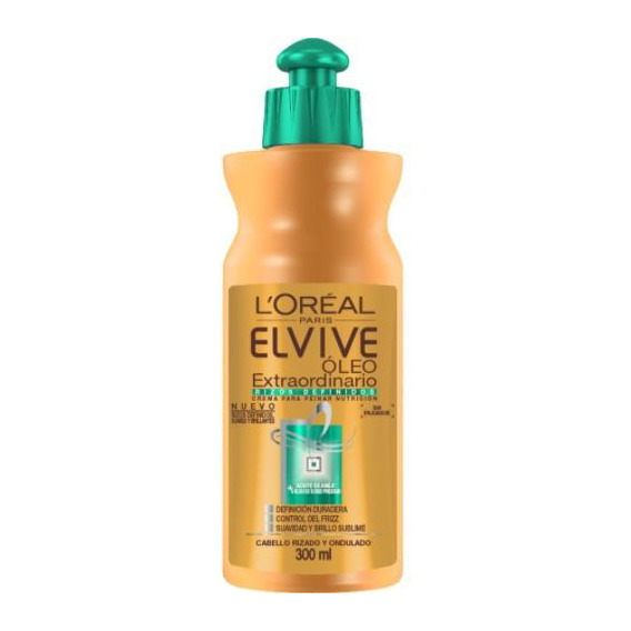 Crema De Peinar Elvive Rizos 300 Ml