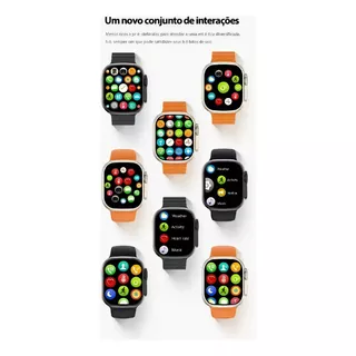 Relógio Smartwatch 8 Ultra 49mm Relógio Inteligente Cor Da Caixa Preto