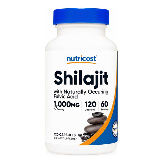 Original Nutricost Shilajit 1000mg 120cap Acido Fulvico