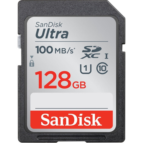 Tarjeta Sd 128gb Sandisk Ultra Clase 10 Video Full Hd