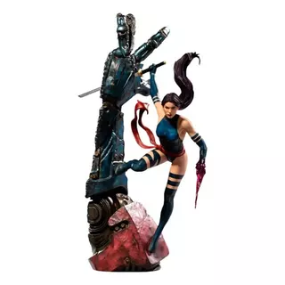 Estatua A Escala 1/10 De Psylocke De Marvel Comics De Xmen Iron Studios