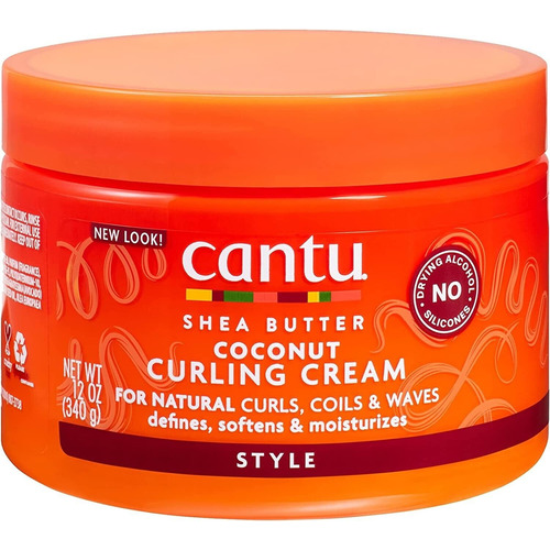 Cantu Coconut Curling Cream Crema Para Definir Rizos Coco 