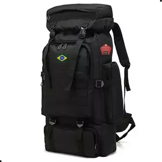 Mochila Tática Masculina Feminina 80lts Cargueira Mochileiro