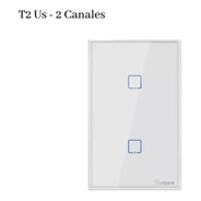 Sonoff T2 2 Canales Rf Wifi Tecla Pared Touch Wifi Domotica