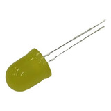 Led 10mm Amarillo Difuso 15 Mcd 30º Por Unidad