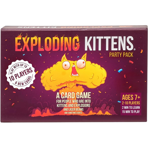 Juego de cartas Exploding kittens Party Pack Sin Música