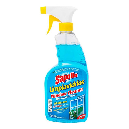 Limpiador De Vidrios Sapolio Multiusos Lavanda 650ml