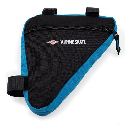 Alforja Bolso Alpine Skate Bicicleta Caño Triangulo Celular Color Azul/negro