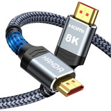 Cable Hdmi 8k 60hz 2 Metros 4k 120hz V2.1 Oro 48gbps Premium Aluminio