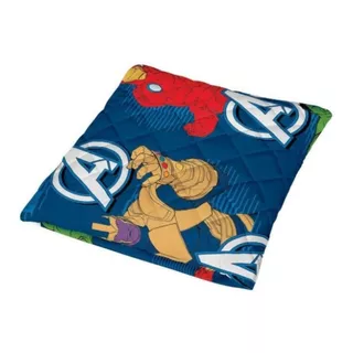 Colcha Almofada Infantil Lepper 100x145cm Decorativa Quarto Cor Avengers