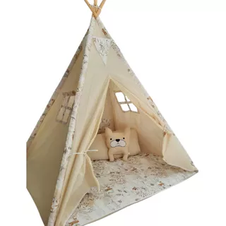 Carpa India Con Base Acolchonada, Tipi, Pijamada, Teepee 