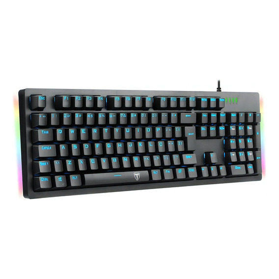 Teclado mecánico Gamer Tdagger Bermuda Blue Switch Blue Pt