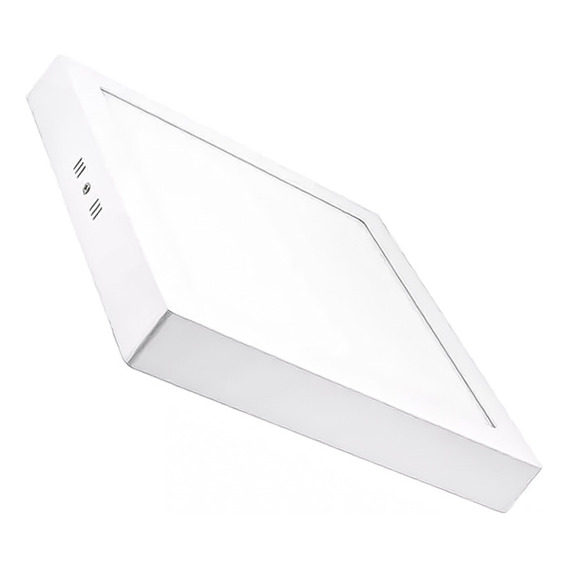 Foco Cuadrado Luz Led Color Blanco De 24w. 6.500k.