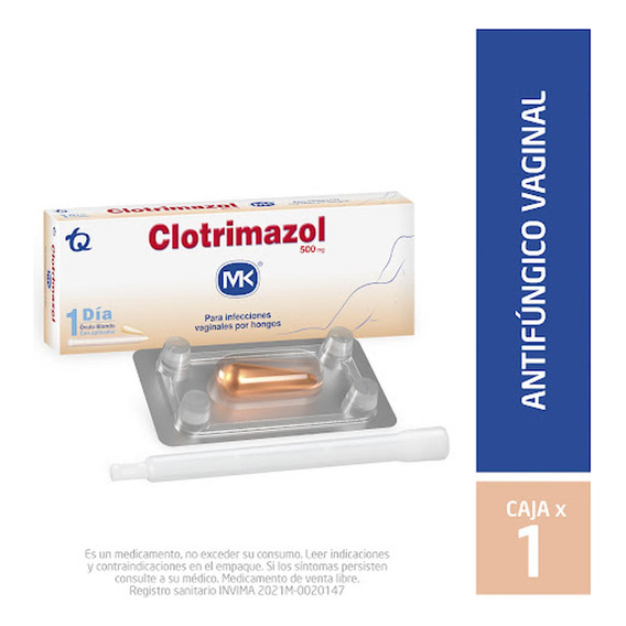 Clotrimazol Mk 500 Mg Caja X 1 Óvulo