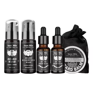 Set De Aceites Esenciales Para El Cuidado De La Barba 5 En 1