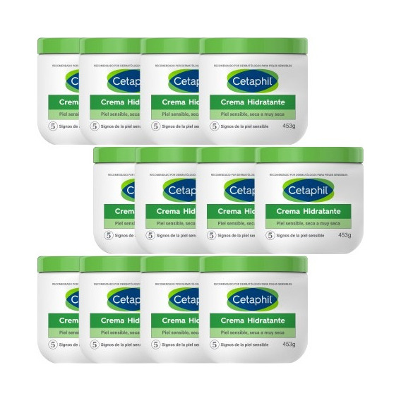 Combo X12 Cetaphil Crema Hidratante Pieles Secas 453 Gr