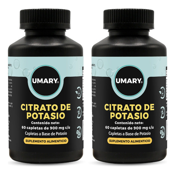 Umary Citrato De Potasio 120 Tableta  900 Mg Duo (60 Días)