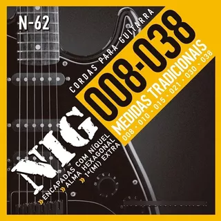 Encordoamento Nig N62 Guitarra - .008 - .038
