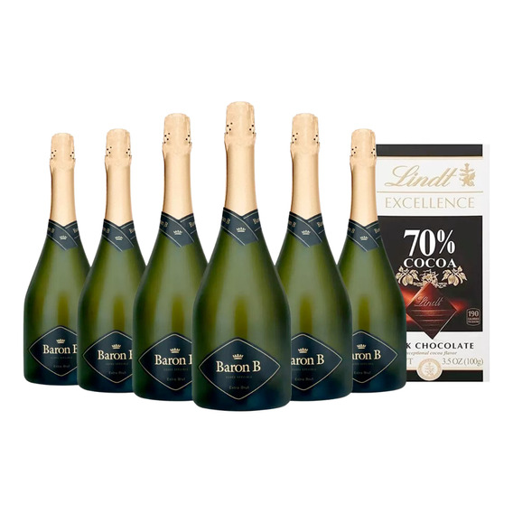 Champagne Baron B Extra Brut X6 Combo Premium