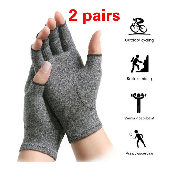 2 Pares De Guantes De Compresión De Algodón Para Artritis.