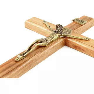 Crucifixo Com Medalha De São Bento Para Parede - 35cm Cor Não Se Aplica