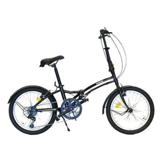 Bicicleta Plegable Rod 20 Bke-720 Color Negro Mundo Gym