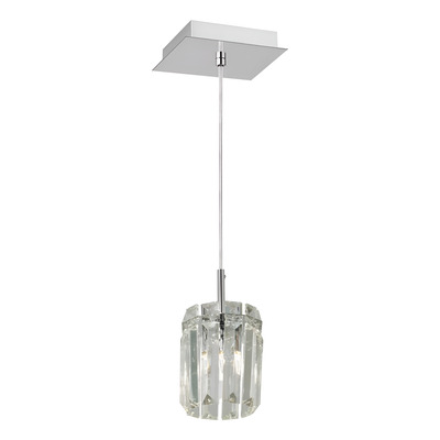 Colgante 1 Luz Canopus Cristal Apto Led G9 Deco Moderno Pal Cristal