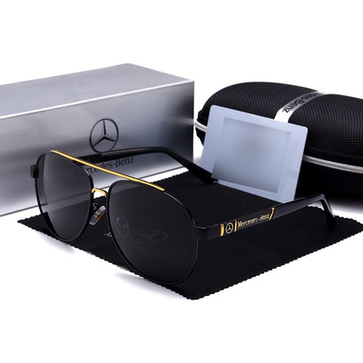 Gafas Marca Reggaeon Emb Mercedes Benz 751 Color Negro Oro