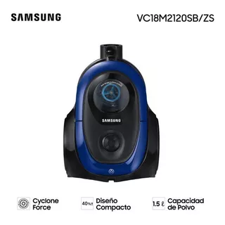 Aspiradora Sin Bolsa Samsung 1.5l 1800w Filtro Hepa Cable 6m Color Azul