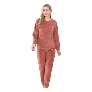 Pijama Mujer Térmica, Polar, Pachoncita Dm10890 De 2 Pzas