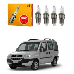  Jogo Velas Ngk Doblo 1.8 8v 2004 A 2010