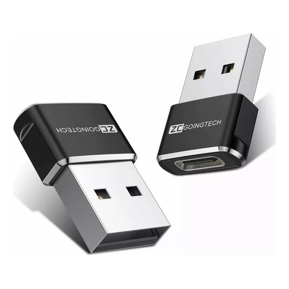 Adaptador Usb Tipo C Hembra A Usb Macho 2 Piezas