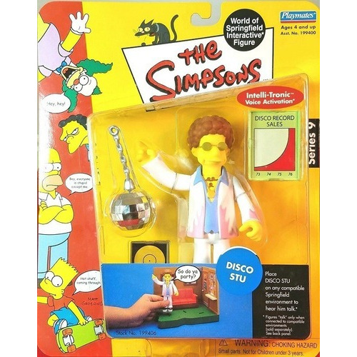 Los Simpson Disco Stu Serie 09 Oficial Licenciado