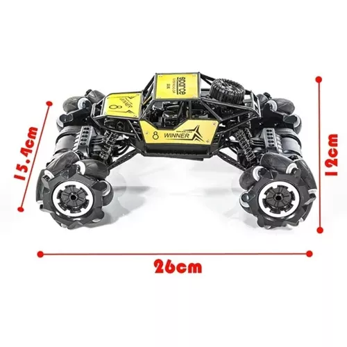 Carro Pick Up com Controle Remoto - Amarelo - Button Shop