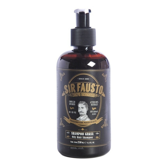 Sir Fausto Men´s Culture Shampoo Cabello Graso X250 Ml Local