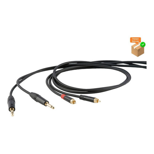 Proel Dhs535lu3 Cable Audio 2 Plug 6.3mm A 2 Rca 3 Metros