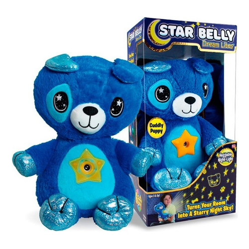 Peluche Proyector De Luces - Star Belly Color oso azul