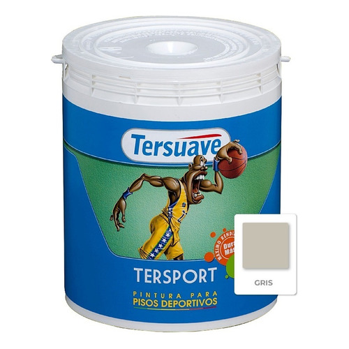 Tersuave Tersport Piso Deportivo Acuoso 20 Lts - Mix Acabado Satinado Color Gris