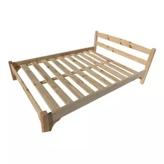 Cama De Dos Plazas De Madera Super Reforzadas Hay Stock