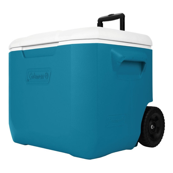 Hielera Portatil Con Ruedas Tapa Portavasos 60qt 56l Coleman