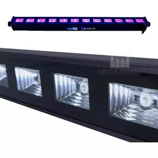 Ribalta 12 Led Luz Negra Ultravioleta Uv 65cm Balada Neon Voltagem 110v/220v